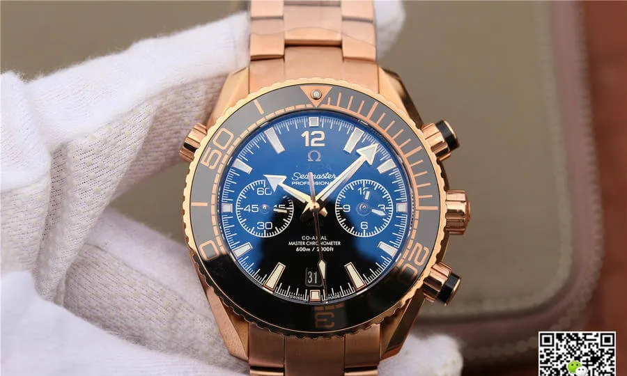 Omega Seamaster Ocean Universe Timing 232.63.46 OM Factory 1:1 Best Edition Replica Watch Gold Strap